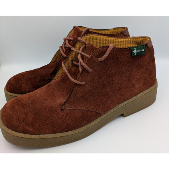 Eastland Men’s Brown Suede Chukka Boots – Lace-Up Casual Ankle Shoes Size 9.5 - Picture 3 of 9